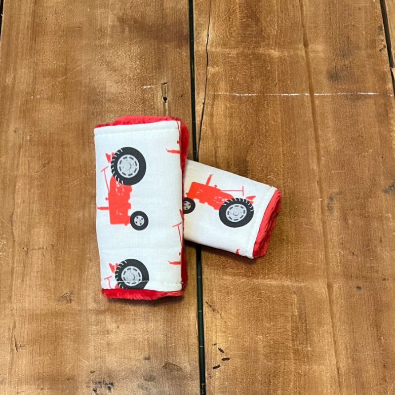 Car Seat Strap Covers Tractor 1st Birthday Gift - The Creative Raccoon