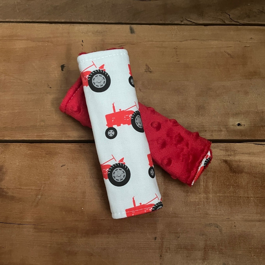 Car Seat Strap Covers Tractor 1st Birthday Gift - The Creative Raccoon