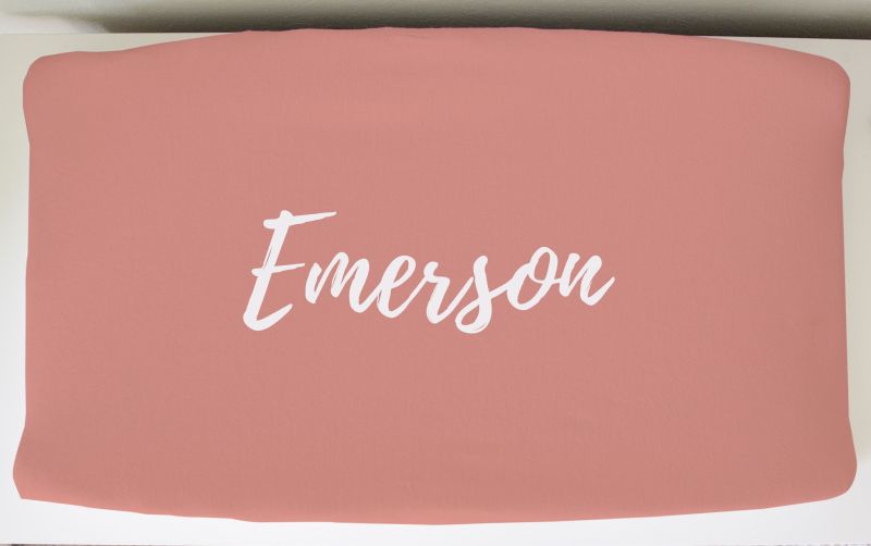 Crib Sheet - Coral Pink - The Creative Raccoon