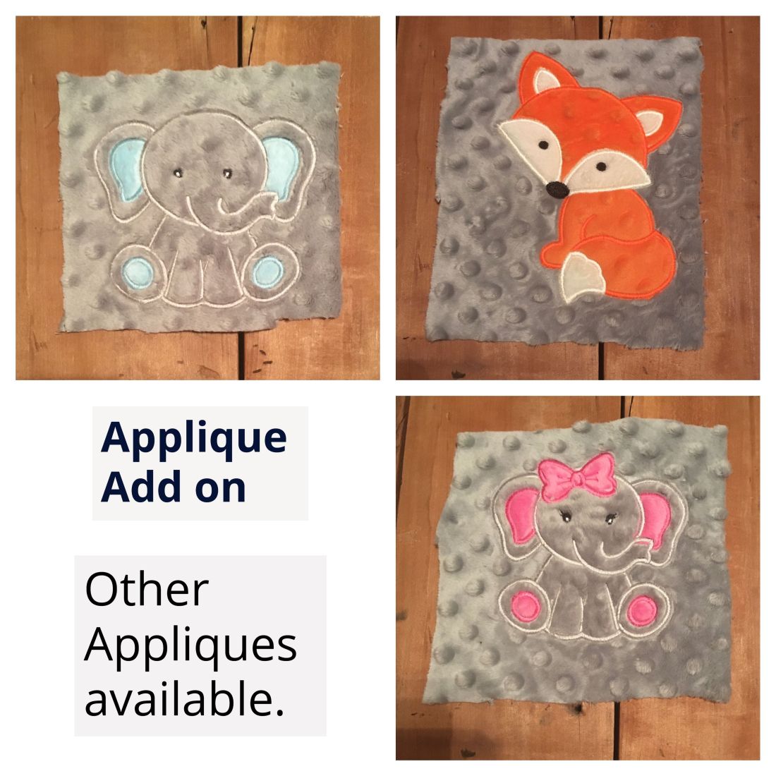 Custom Embroidery Applique Monograms Add On - The Creative Raccoon