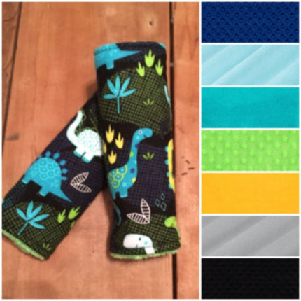 Dinosaur Themed Car Seat Strap Covers - The Creative Raccoon