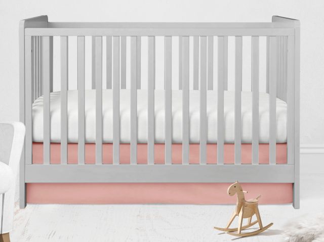 Girl Crib Bedding Set Coral Pink Collection - The Creative Raccoon