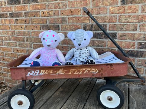 Memorial Bear Keepsake Gift from Baby Clothes - The Creative Raccoon