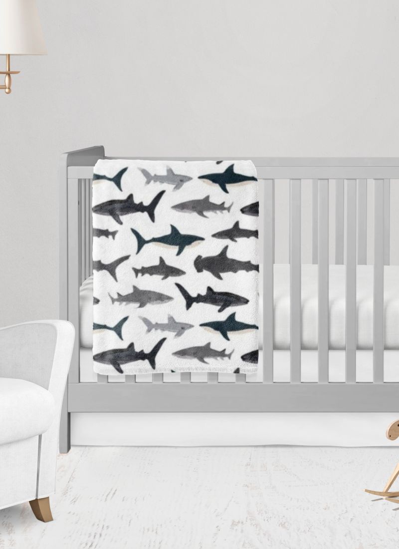 Shark Personalized Crib Bedding Set - The Creative Raccoon