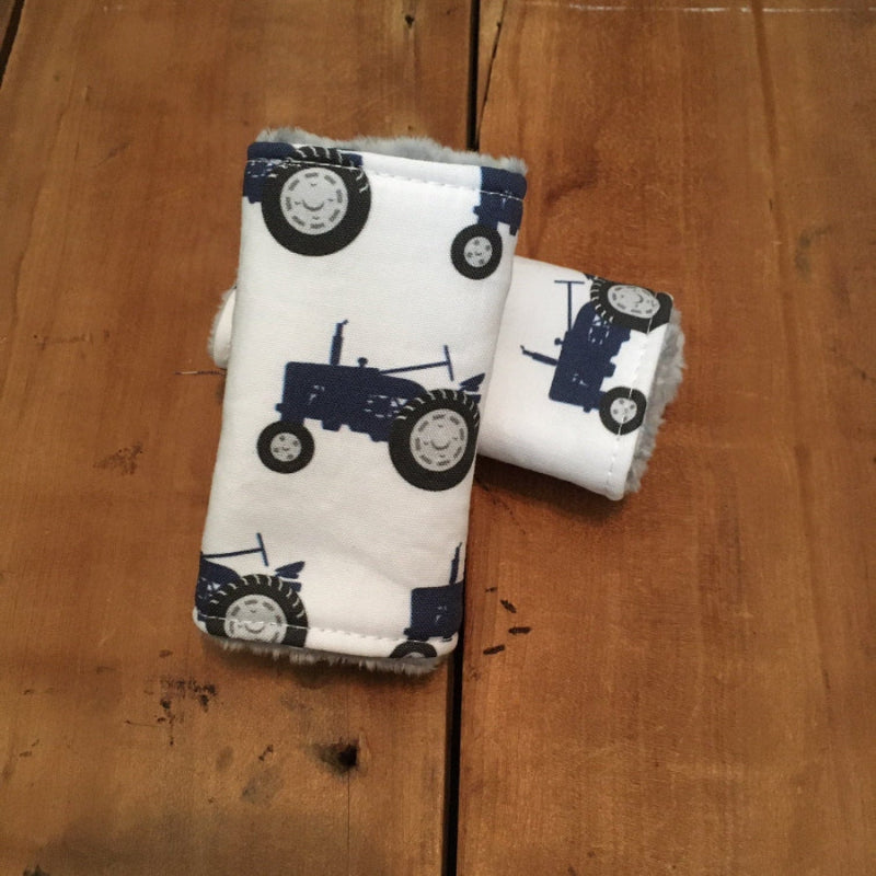Tractor Gift Car Seat Strap Covers Farm Themed - The Creative Raccoon