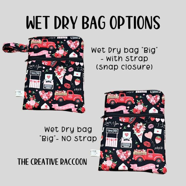 Valentines Day Bag Wet Dry Bag Period Bag Underwear Travel Bag - The Creative Raccoon