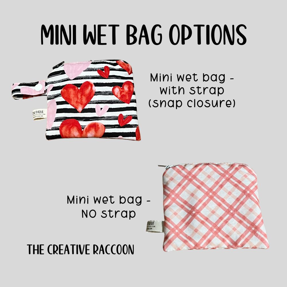 Valentines Day Bag Wet Dry Bag Period Bag Underwear Travel Bag - The Creative Raccoon