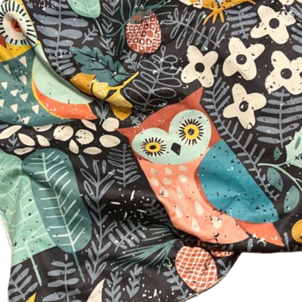 Woodland Creatures Nursery Personalized Baby Blanket Organic Cotton Blanket - The Creative Raccoon