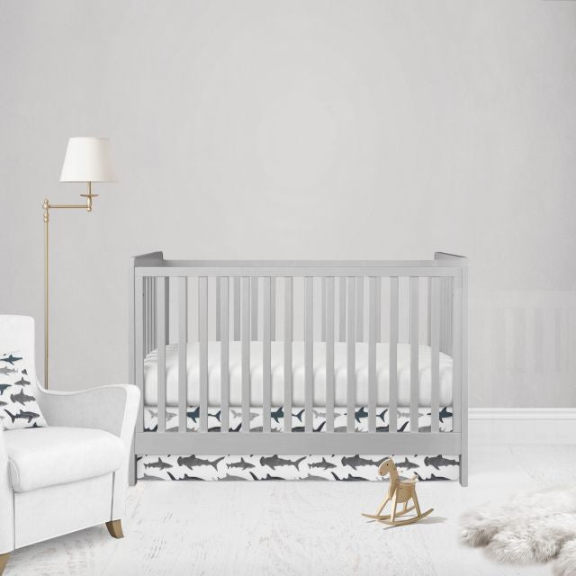Shark Crib Skirt, Nautical Nursery