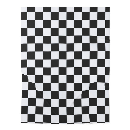 checkered baby blanket, swaddle blanket,