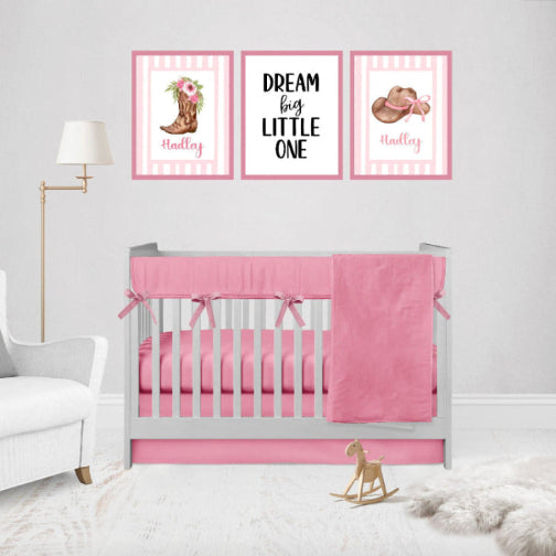 Baby Crib Sets Pink Nursery Sets Crib Bedding - The Creative Raccoon