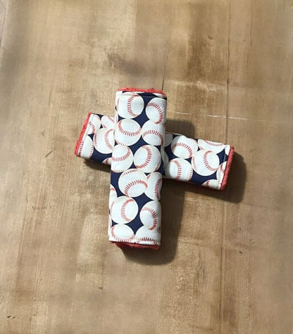 Baseball Car Seat Strap Covers - The Creative Raccoon