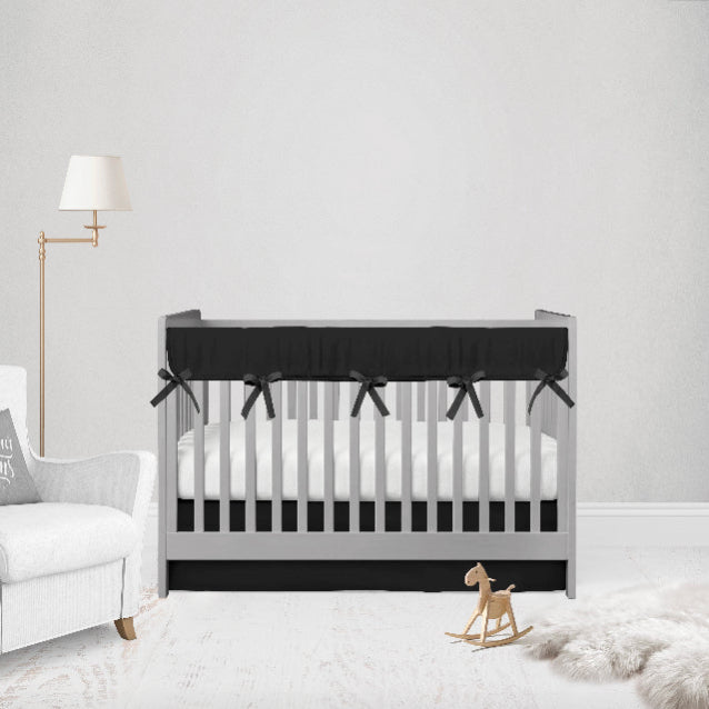 Black Bedding Baby Crib Sets Crib Comforter Black Nursery - The Creative Raccoon