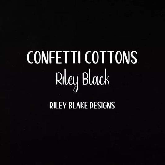 Black Cotton Fabric Riley Blake Fabric by the Yard - The Creative Raccoon 