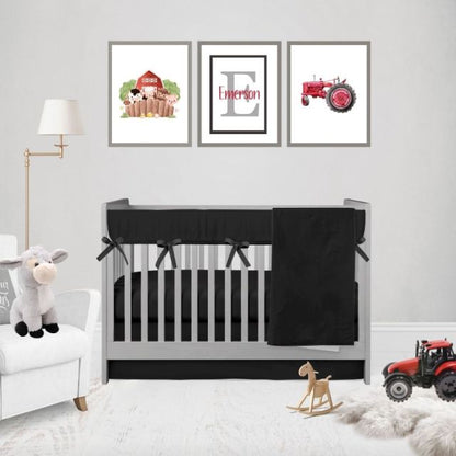 Black Rail Guard Cover for Teething - The Creative Raccoon
