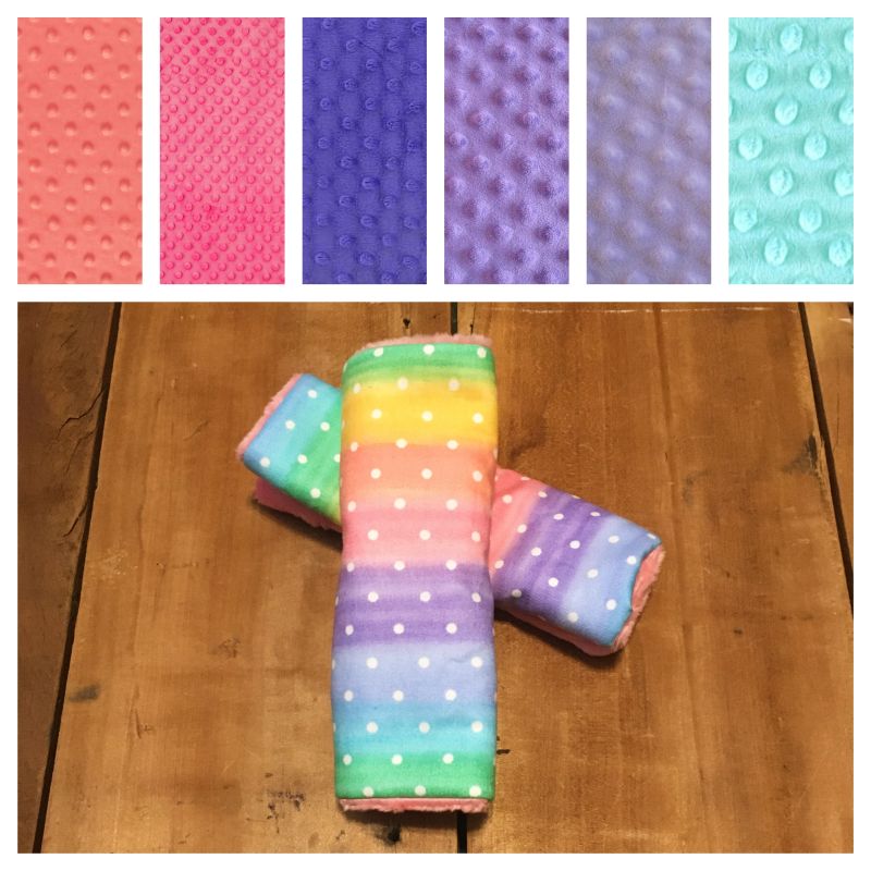 Car Seat Strap Covers Rainbow Gifts First Birthday - The Creative Raccoon