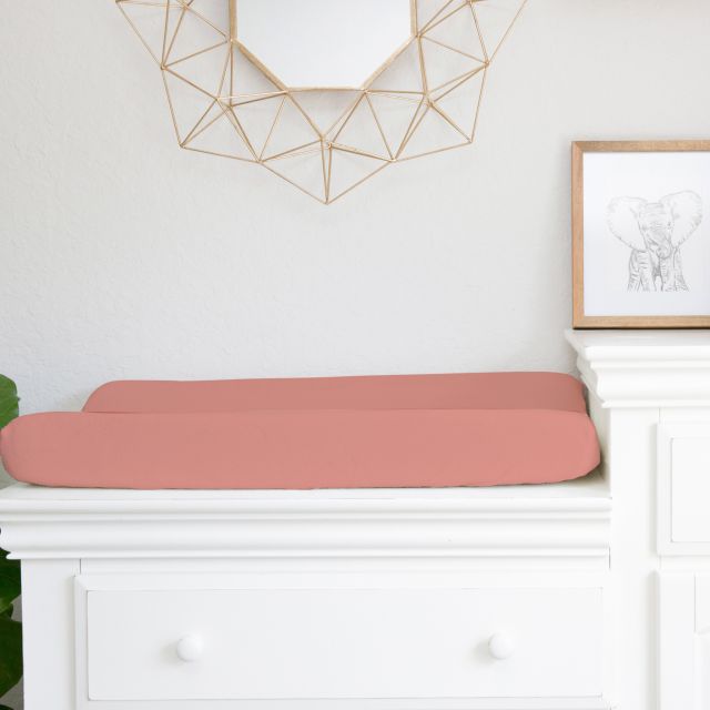 Changing Pad Cover - Coral Pink - The Creative Raccoon