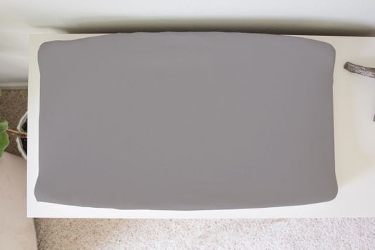 Changing Pad Cover - Solid Grey - The Creative Raccoon