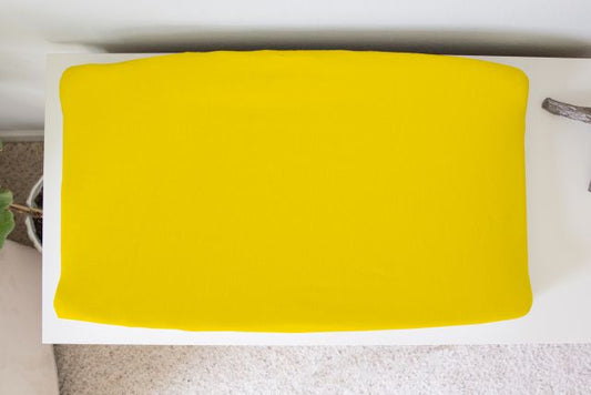 Changing Pad Cover: Bright Yellow - The Creative Raccoon