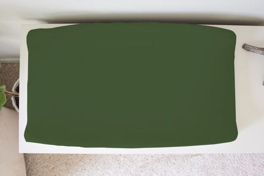 Changing Pad Cover: Dark Sage Green - The Creative Raccoon