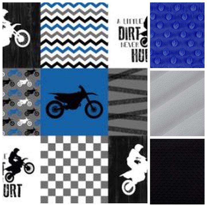 Checkered Throw Blanket Motocross Handmade Blankets - The Creative Raccoon