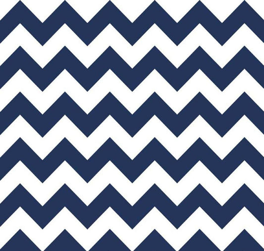 Chevron Fabric, Navy Blue Fabric - The Creative Raccoon