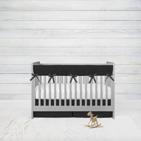 Crib Bedding Set, Black Nursery - The Creative Raccoon