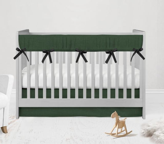 Crib Bedding Set Hunter Green Theme - The Creative Raccoon