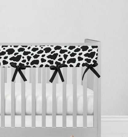 Crib Rail Cover: Cow Print Nursery - The Creative Raccoon