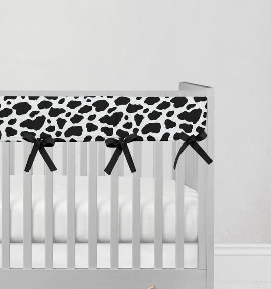 Crib Rail Cover: Cow Print Nursery - The Creative Raccoon