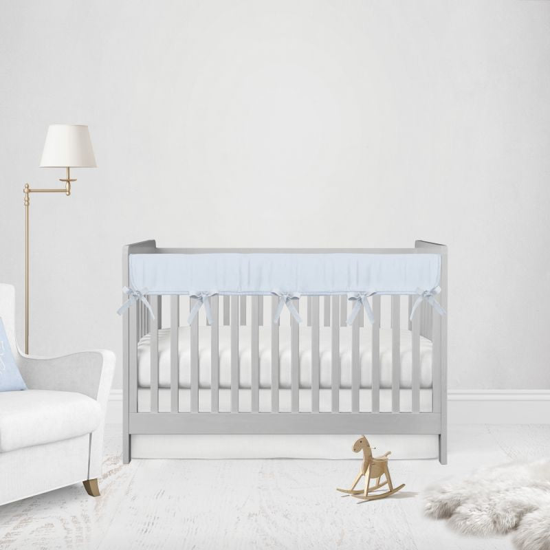 Crib Rail Cover for Teething Blue Nursery Sets - The Creative Raccoon