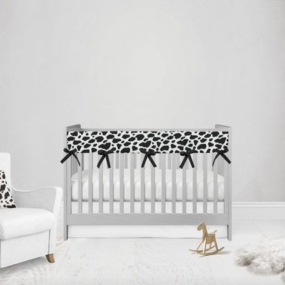 Crib Rail Guard, Cow Print Bedding - The Creative Raccoon