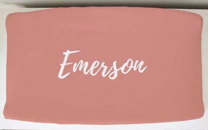 Crib Sheet - Coral Pink - The Creative Raccoon