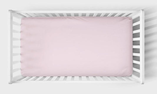 Crib Sheet: Baby Pink - The Creative Raccoon