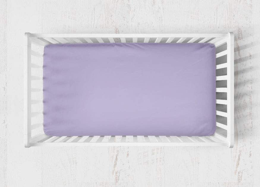 Crib Sheets: Pastel Purple - The Creative Raccoon