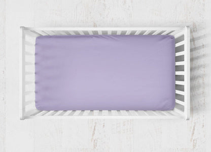 Crib Sheets: Pastel Purple - The Creative Raccoon