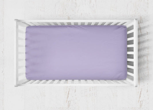Crib Sheets: Pastel Purple - The Creative Raccoon