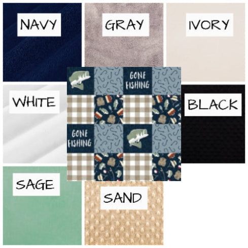 Customized Blanket Throw Fish Blanket Fishing Theme - THE CREATIVE RACCOON
