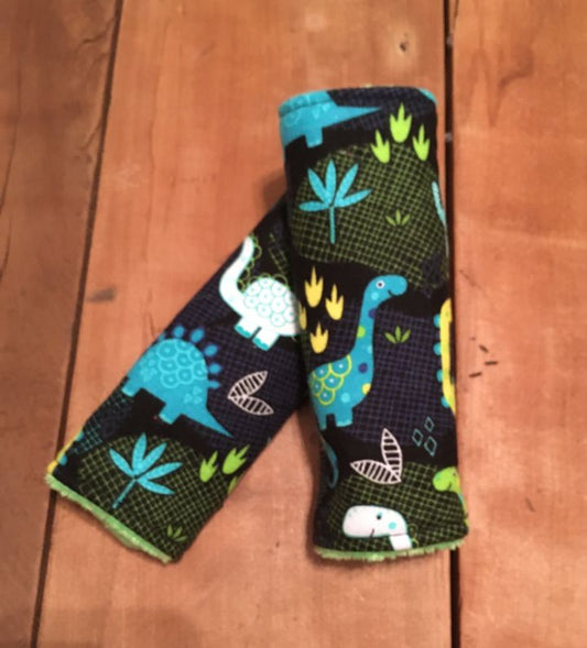 Dinosaur Themed Car Seat Strap Covers - The Creative Raccoon