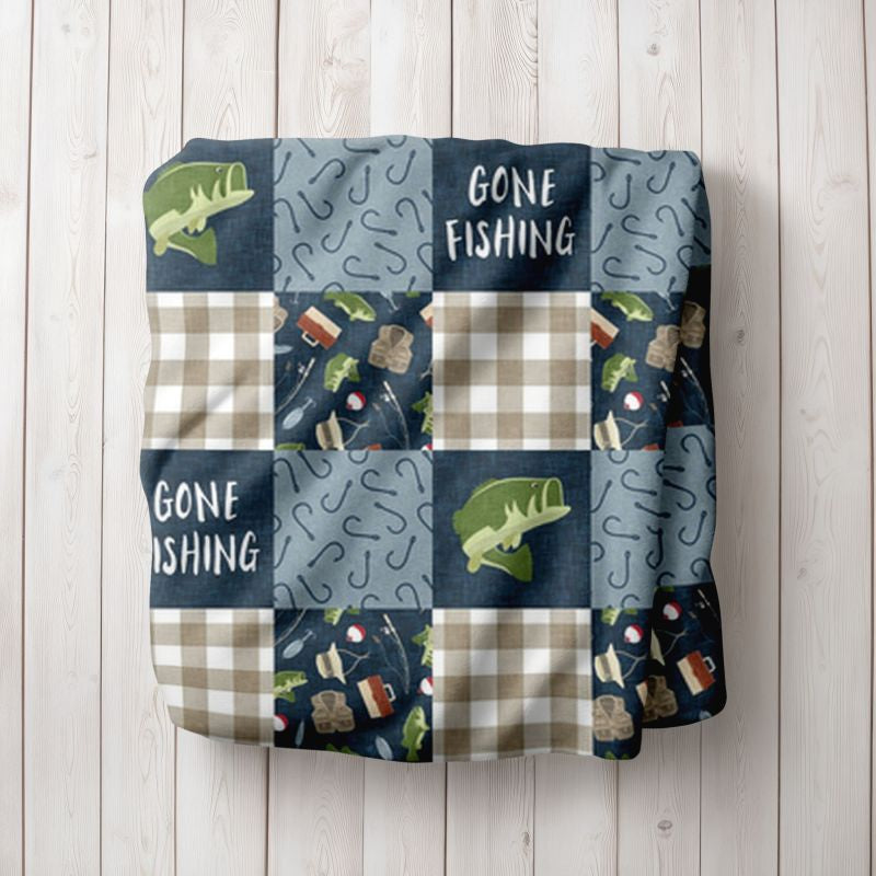 Fish Blanket Customized Fishing Nursery Theme Cool Gifts for Infants - The Creative Raccoon