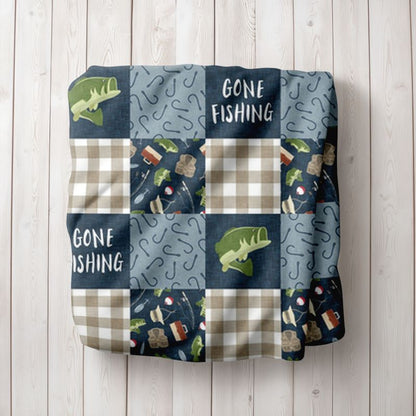 Fish Blanket Customized Fishing Nursery Theme Cool Gifts for Infants - The Creative Raccoon