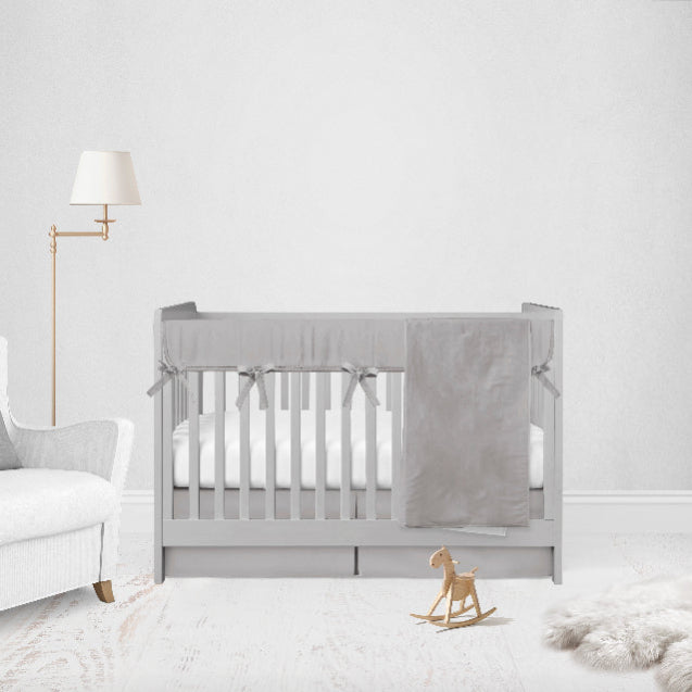 Gray Bedding Baby Crib Sets Crib Comforter Grey Nursery - The Creative Raccoon