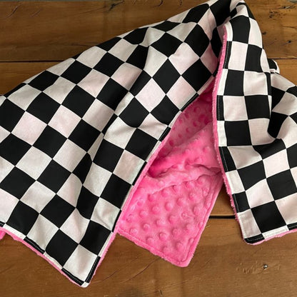 Handmade Blankets Racing Flag Checkered Blanket Baby Girl