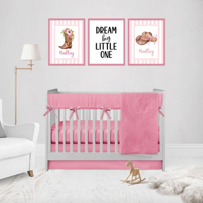 Hot Pink Crib Bedding Set  - The Creative Raccoon
