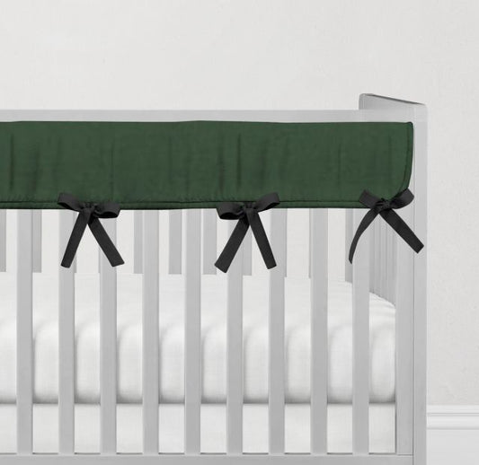 Hunter Green Teething Rail Guard Cover - The Creative Raccoon