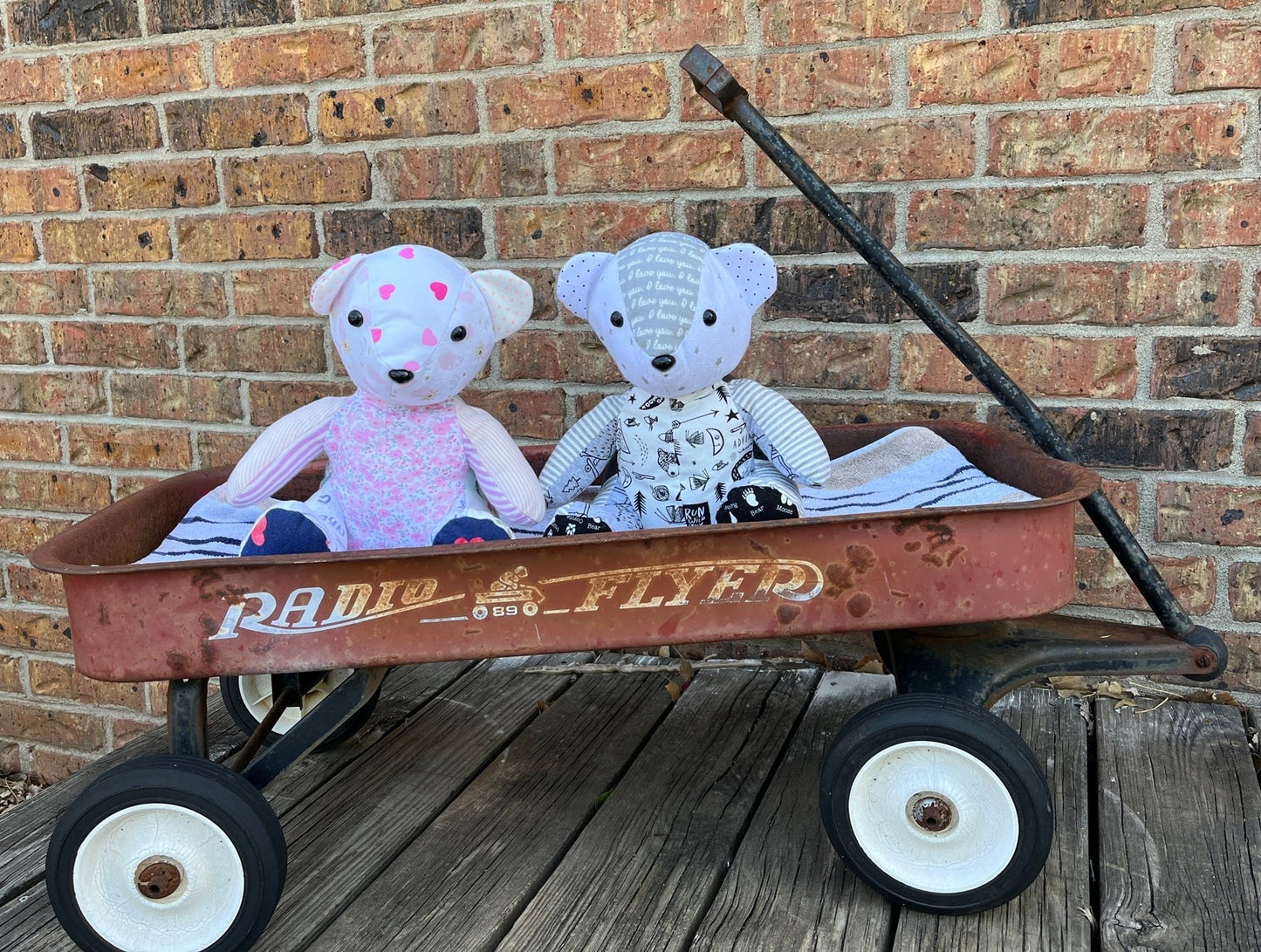 custom memory bears (shown are girl & boy)