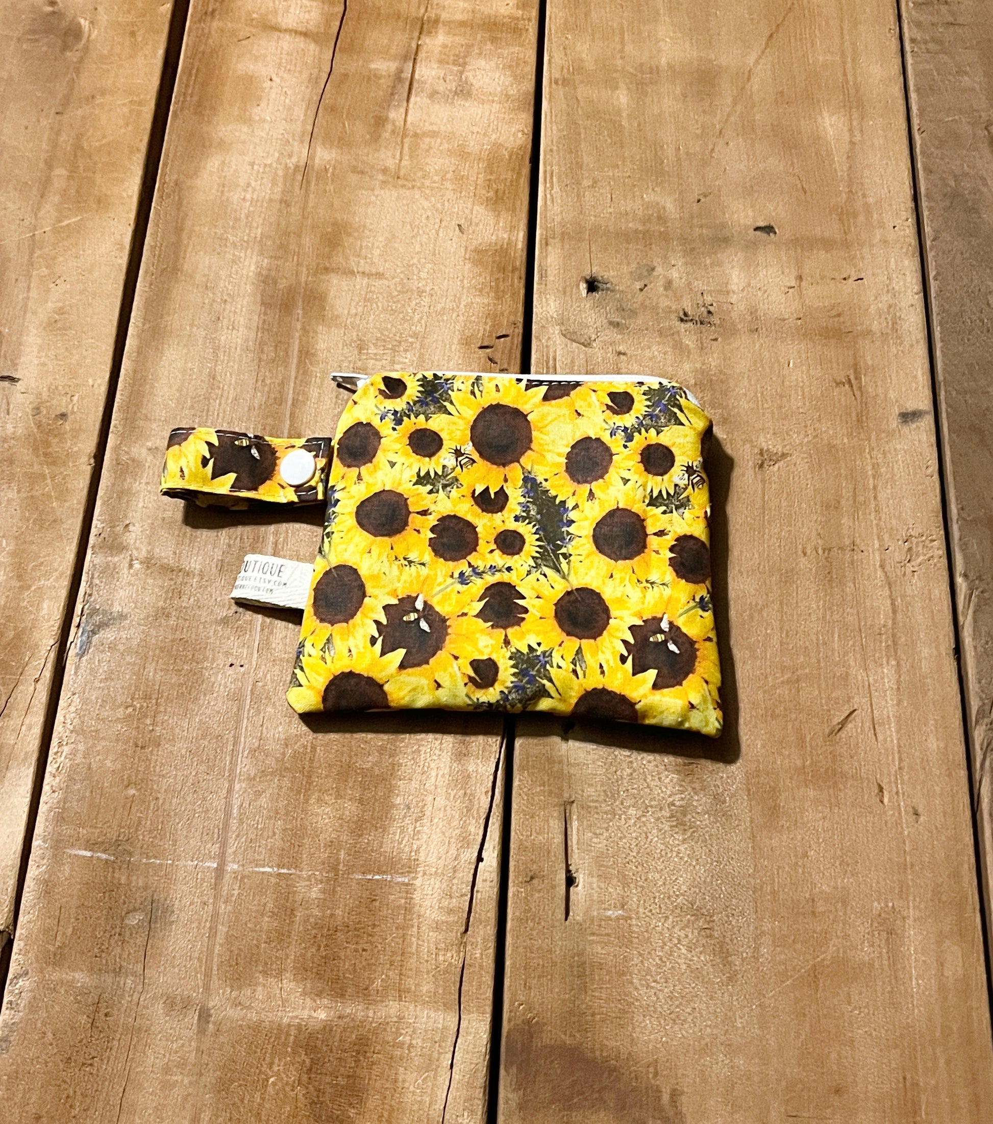 sunflower mini wet bag