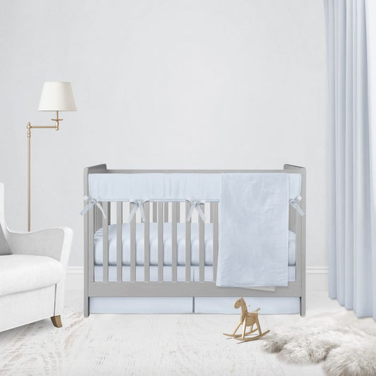 Light Blue Crib Bedding Sets Boy Nursery Baby Blanket - The Creative Raccoon