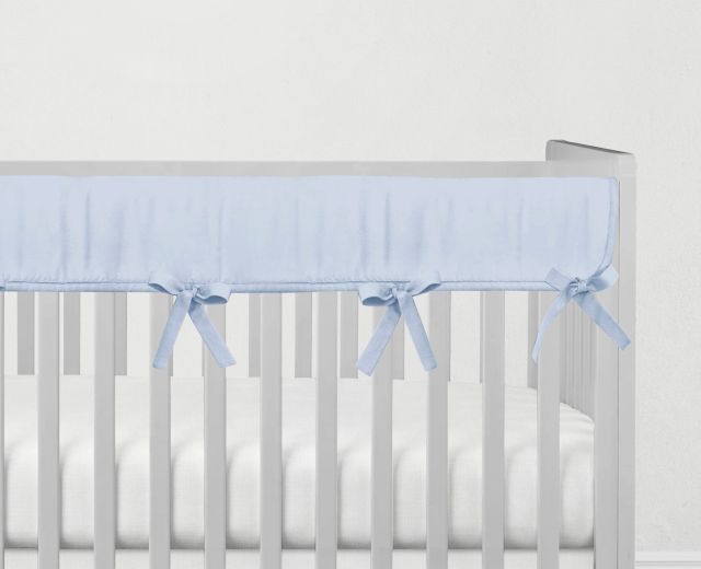 Light Blue Crib Rail Cover - The Creative Raccoon