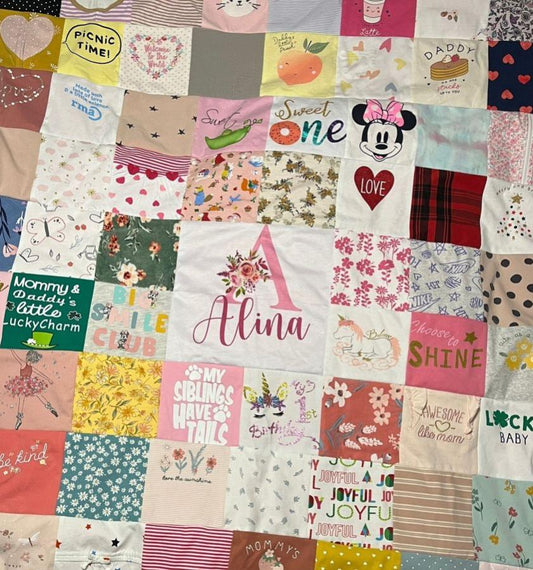 Memory Blanket Patchwork Blanket - The Creative Raccoon